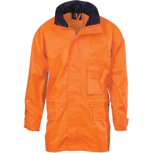 WORKWEAR, SAFETY & CORPORATE CLOTHING SPECIALISTS - HiVis Breathable Rain Jacket