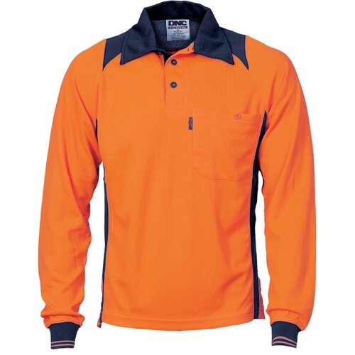 WORKWEAR, SAFETY & CORPORATE CLOTHING SPECIALISTS - Cool Breathe Action Polo Shirt - Long Sleeve