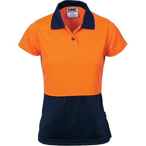 WORKWEAR, SAFETY & CORPORATE CLOTHING SPECIALISTS - Ladies HiVis Two Tone Polo - Short Sleeve