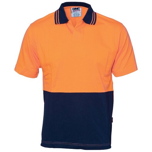 WORKWEAR, SAFETY & CORPORATE CLOTHING SPECIALISTS - Hivis Cool Breeze Cotton Jersey Food Industry Polo - Short Sleeve