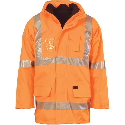 WORKWEAR, SAFETY & CORPORATE CLOTHING SPECIALISTS HiVis Cross Back D/N 6 in 1 jacket (Outer Jacket and Inner Vest can be sold separately)