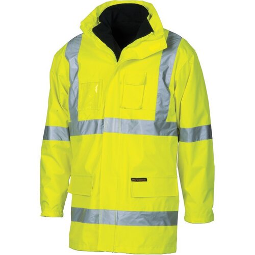 WORKWEAR, SAFETY & CORPORATE CLOTHING SPECIALISTS HiVis Cross Back D/N 6 in 1 jacket (Outer Jacket and Inner Vest can be sold separately)