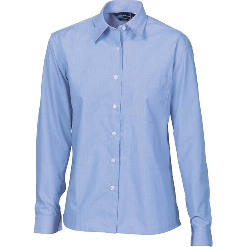 WORKWEAR, SAFETY & CORPORATE CLOTHING SPECIALISTS - Ladies Regular Collar, Side Splits, Single Pocket - Long Sleeve