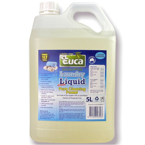 WORKWEAR, SAFETY & CORPORATE CLOTHING SPECIALISTS LAUNDRY LIQUID EUCALYPTUS 5LT