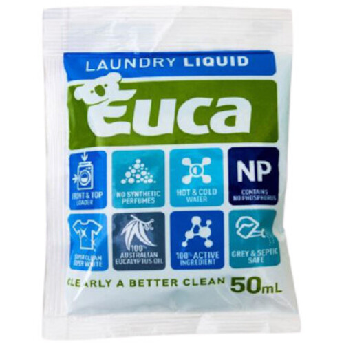 WORKWEAR, SAFETY & CORPORATE CLOTHING SPECIALISTS LAUNDRY LIQUID EUCALYPTUS 50ML SACHET