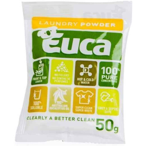WORKWEAR, SAFETY & CORPORATE CLOTHING SPECIALISTS LAUNDRY POWDER EUCALYPTUS 50G SACHET