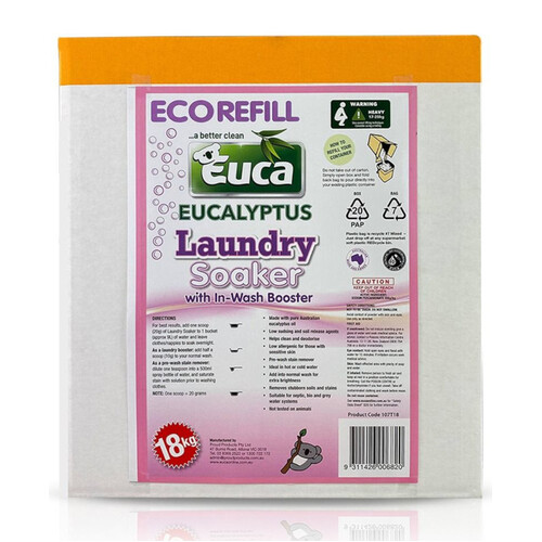WORKWEAR, SAFETY & CORPORATE CLOTHING SPECIALISTS LAUNDRY SOAKER BRIGHTNR EUCALYPTUS 18KG BOX