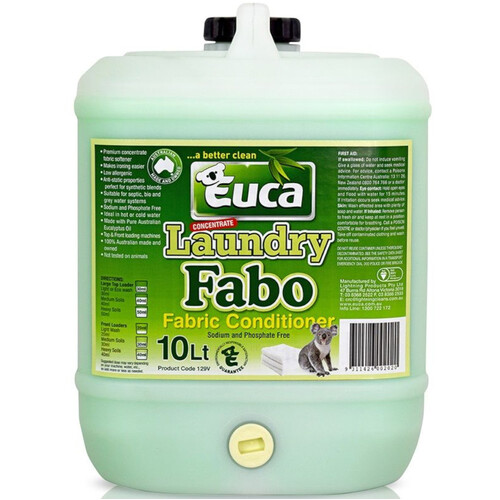 WORKWEAR, SAFETY & CORPORATE CLOTHING SPECIALISTS LAUNDRY FABO CONDITIONER EUCALYPTUS 10LT