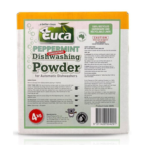 WORKWEAR, SAFETY & CORPORATE CLOTHING SPECIALISTS - DISHWASHER POWDER PEPPERMINT 4KG BOX