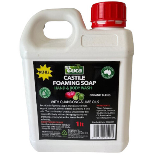 WORKWEAR, SAFETY & CORPORATE CLOTHING SPECIALISTS CASTILE FOAM SOAP QUANDONG/LIME 1L REFILL
