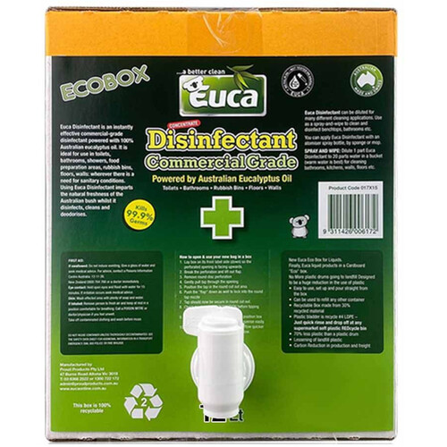 WORKWEAR, SAFETY & CORPORATE CLOTHING SPECIALISTS DISINFECTANT EUCALYPTUS 99% GERMS 12LT CASK