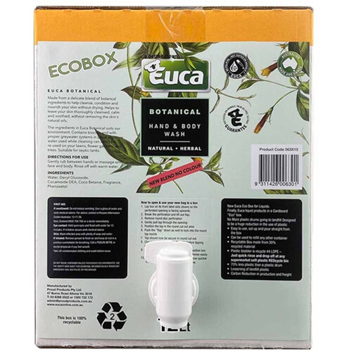 WORKWEAR, SAFETY & CORPORATE CLOTHING SPECIALISTS BOTANICAL HAND & BODY WASH 12LT ECO BOX