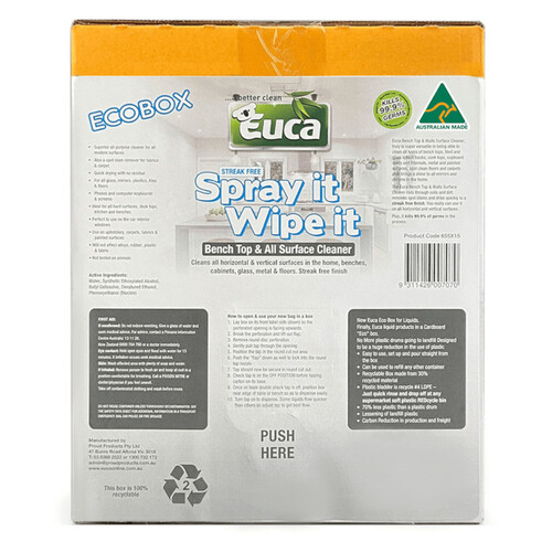 WORKWEAR, SAFETY & CORPORATE CLOTHING SPECIALISTS SPRAY IT WIPE IT MULTI SURFACE 99% 12L CASK