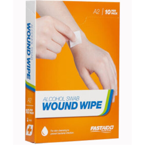 WORKWEAR, SAFETY & CORPORATE CLOTHING SPECIALISTS WOUND WIPE, ALCOHOL SWAB-White-One Size