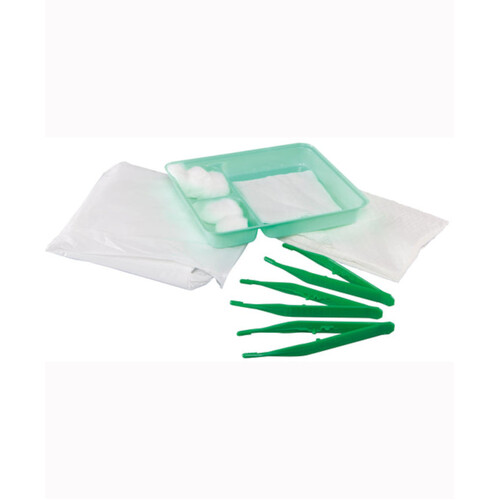WORKWEAR, SAFETY & CORPORATE CLOTHING SPECIALISTS DRESSING PACK, BASIC NO. 1, STERILE, 10PK-White-One Size