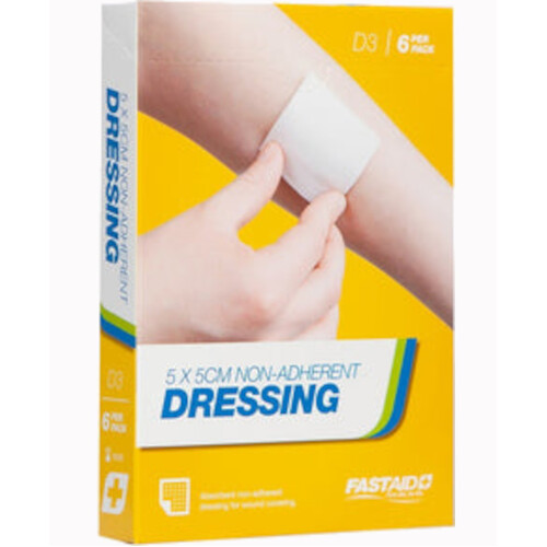 WORKWEAR, SAFETY & CORPORATE CLOTHING SPECIALISTS NON-ADHERENT DRESSING, 5 X 5CM-White-5X5CM