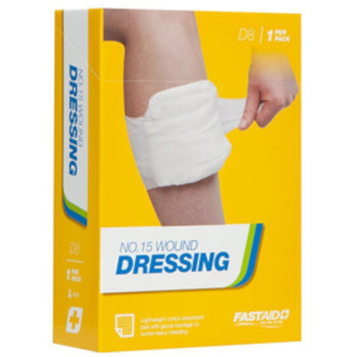 WORKWEAR, SAFETY & CORPORATE CLOTHING SPECIALISTS - WOUND DRESSING, NO.15, 1PK