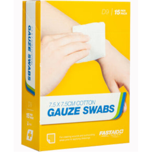 WORKWEAR, SAFETY & CORPORATE CLOTHING SPECIALISTS GAUZE SWABS, 7.5 X 7.5CM-White-7.5x7.5cm