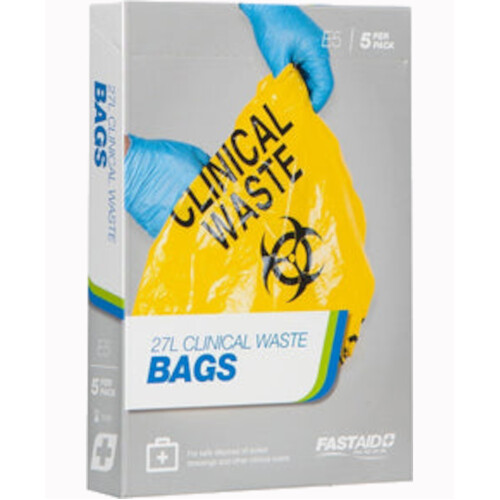 WORKWEAR, SAFETY & CORPORATE CLOTHING SPECIALISTS - CLINICAL WASTE BAGS, 27L-Yellow-27L
