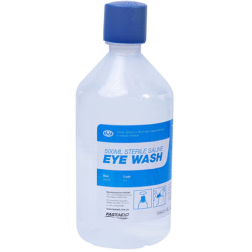 WORKWEAR, SAFETY & CORPORATE CLOTHING SPECIALISTS EYE WASH SOLUTION, 500ML BOTTLE, 10PK