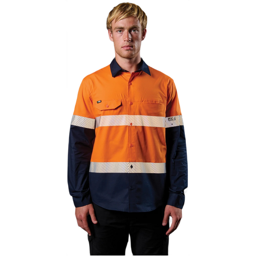 WORKWEAR, SAFETY & CORPORATE CLOTHING SPECIALISTS LSH-4T - VENTED TECH HI VIS LONG SLEEVE SHIRT