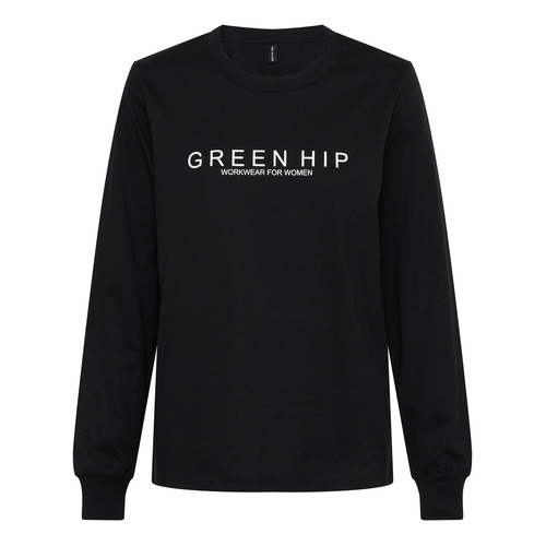 WORKWEAR, SAFETY & CORPORATE CLOTHING SPECIALISTS Green Hip Long Sleeve T-Shirt