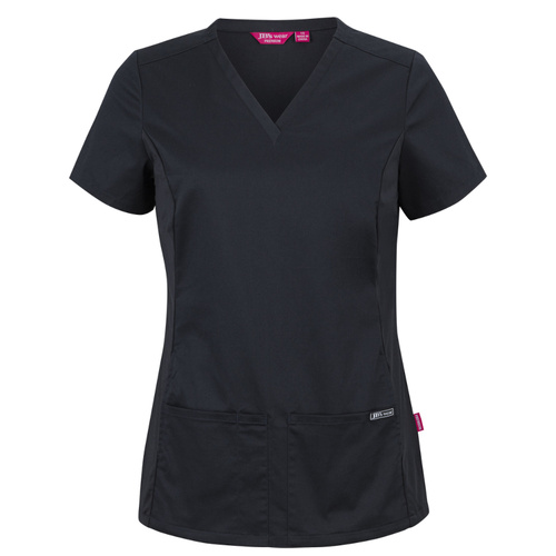 WORKWEAR, SAFETY & CORPORATE CLOTHING SPECIALISTS JB's LADIES PREMIUM STRETCH PANEL SCRUB TOP