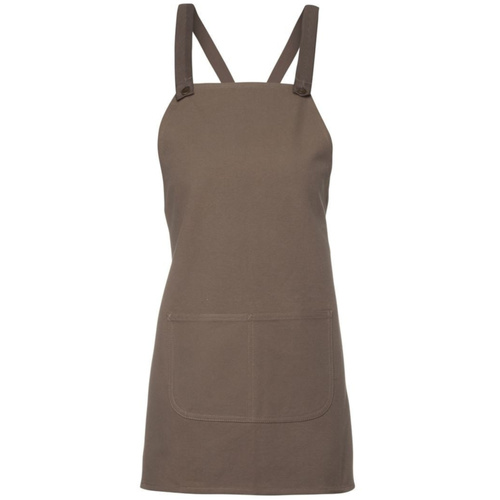 WORKWEAR, SAFETY & CORPORATE CLOTHING SPECIALISTS - JB's CROSS BACK 65x71 BIB CANVAS APRON (WITHOUT STRAP)