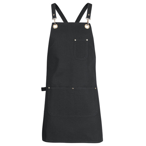 WORKWEAR, SAFETY & CORPORATE CLOTHING SPECIALISTS - JB's 65x75 BRASS EYELET CANVAS APRON PU STRAP