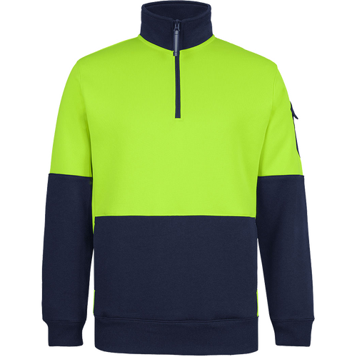 WORKWEAR, SAFETY & CORPORATE CLOTHING SPECIALISTS JB's 350G HV 1/2 ZIP TRADE FLEECE