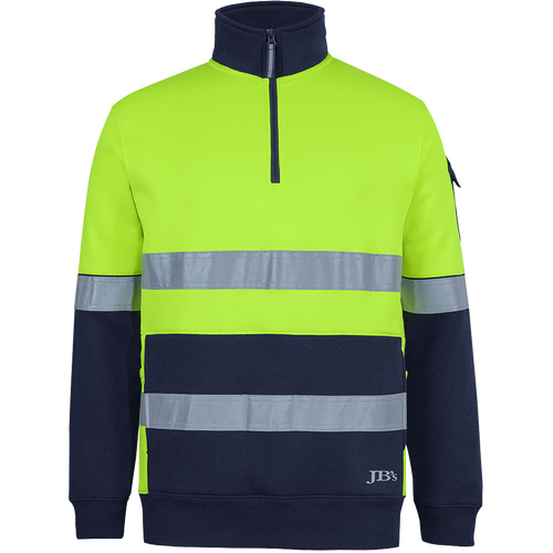 WORKWEAR, SAFETY & CORPORATE CLOTHING SPECIALISTS JB's 350G HV (D+N) 1/2 ZIP TRADE FLEECE