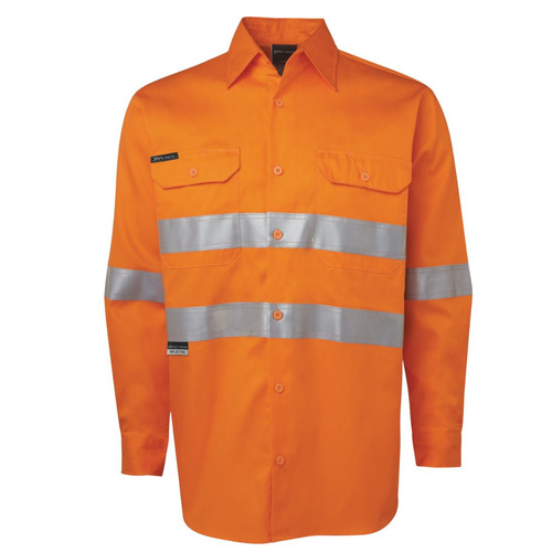 WORKWEAR, SAFETY & CORPORATE CLOTHING SPECIALISTS - JB's HI VIS L/S (D+N) 150G WORK SHIRT