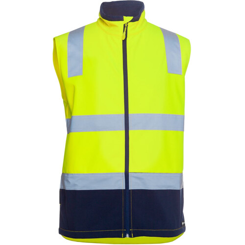WORKWEAR, SAFETY & CORPORATE CLOTHING SPECIALISTS - JB's Hi Vis D+N Water Resistant Softshell Vest