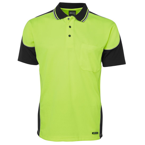 WORKWEAR, SAFETY & CORPORATE CLOTHING SPECIALISTS - JB's HI VIS 4602.1 CONTRAST PIPING POLO