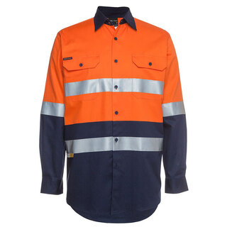 WORKWEAR, SAFETY & CORPORATE CLOTHING SPECIALISTS - JB's HI VIS (D+N) L/S 190G SHIRT