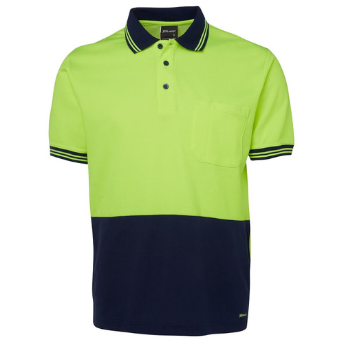 WORKWEAR, SAFETY & CORPORATE CLOTHING SPECIALISTS - JB's HI VIS S/S COTTON BACK POLO