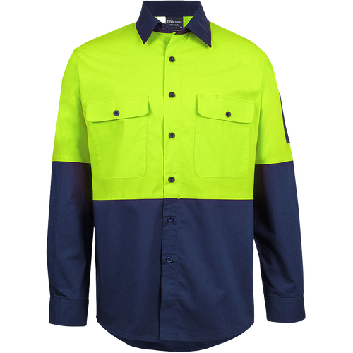 WORKWEAR, SAFETY & CORPORATE CLOTHING SPECIALISTS - JB's HV CLASS F RIPSTOP L/S WORK SHIRT