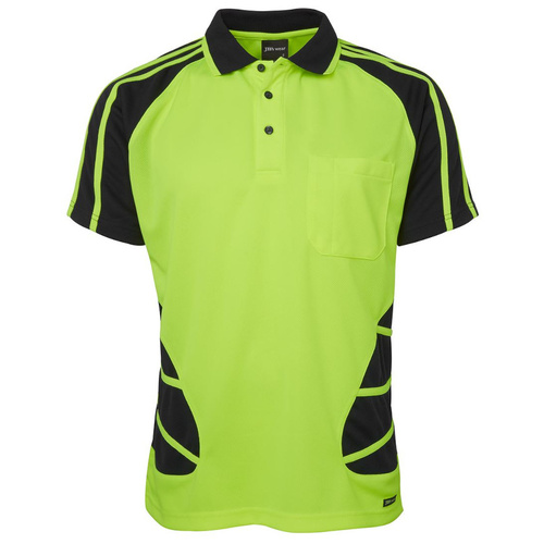 WORKWEAR, SAFETY & CORPORATE CLOTHING SPECIALISTS - JB's HI VIS S/S SPIDER POLO