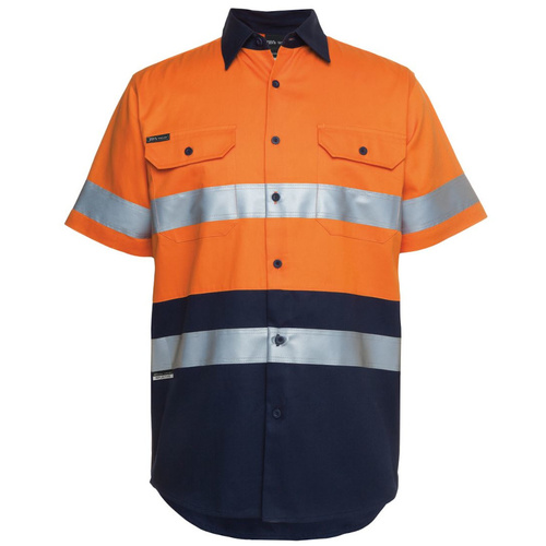 WORKWEAR, SAFETY & CORPORATE CLOTHING SPECIALISTS - JB's HI VIS (D+N) S/S 190G SHIRT