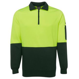 WORKWEAR, SAFETY & CORPORATE CLOTHING SPECIALISTS - JB's HI VIS 1/2 ZIP FLEECY