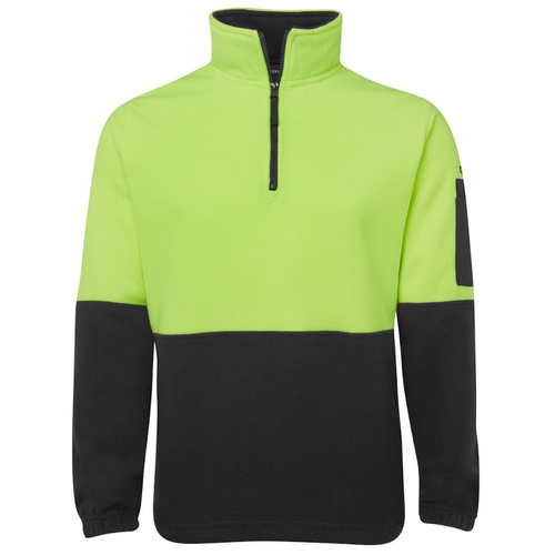 WORKWEAR, SAFETY & CORPORATE CLOTHING SPECIALISTS - JB's HI VIS 1/2 ZIP POLAR FLEECE