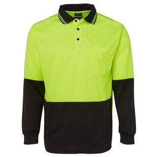 WORKWEAR, SAFETY & CORPORATE CLOTHING SPECIALISTS - JB's HI VIS L/S TRAD POLO