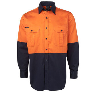 WORKWEAR, SAFETY & CORPORATE CLOTHING SPECIALISTS - JB's HI VIS L/S 190G SHIRT