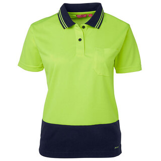 WORKWEAR, SAFETY & CORPORATE CLOTHING SPECIALISTS - JB's LADIES HI VIS S/S COMFORT POLO