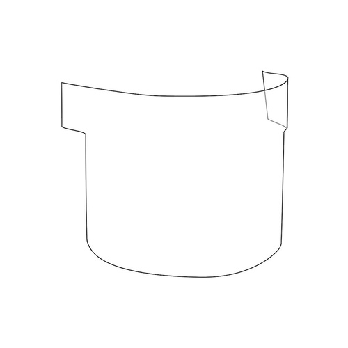 WORKWEAR, SAFETY & CORPORATE CLOTHING SPECIALISTS - Replacement Peel-off Polycarbonate Visor Cover for PowerCap Infinity