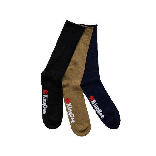 WORKWEAR, SAFETY & CORPORATE CLOTHING SPECIALISTS Originals - SOCK BAMBOO MNS 3PK