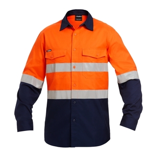 WORKWEAR, SAFETY & CORPORATE CLOTHING SPECIALISTS - Workcool - Workcool 2 Hi-Vis Reflect Spliced Shirt L/S