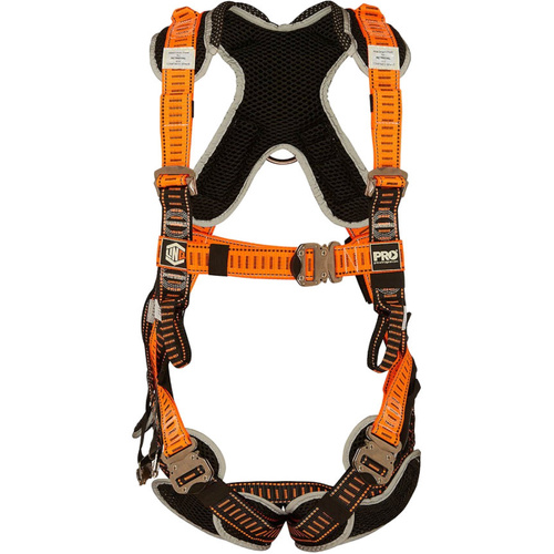 WORKWEAR, SAFETY & CORPORATE CLOTHING SPECIALISTS - Elite Riggers Harness Stainless Steel - Standard (M - L) cw Harness Bag (NBHAR)
