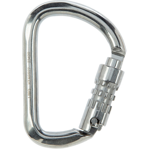 WORKWEAR, SAFETY & CORPORATE CLOTHING SPECIALISTS - Karabiner - Triple Action Stainless Steel 27mm