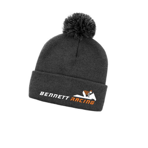 WORKWEAR, SAFETY & CORPORATE CLOTHING SPECIALISTS Bennett Racing Pom Pom Beanie